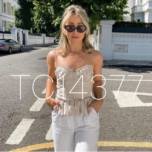 H&M BROCK COLLECTION NWT Corset Style Top - Picture 11 of 16